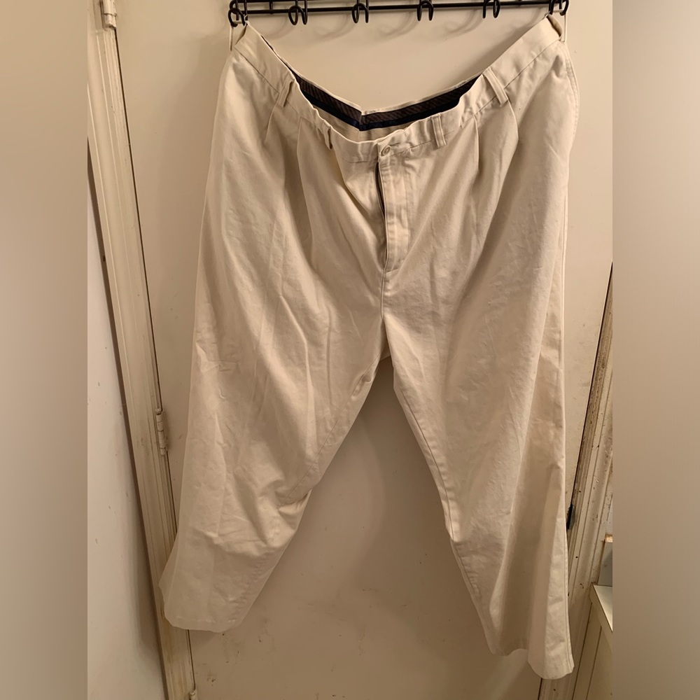 Men’s Savane Light Beige Dress Pants 50x32